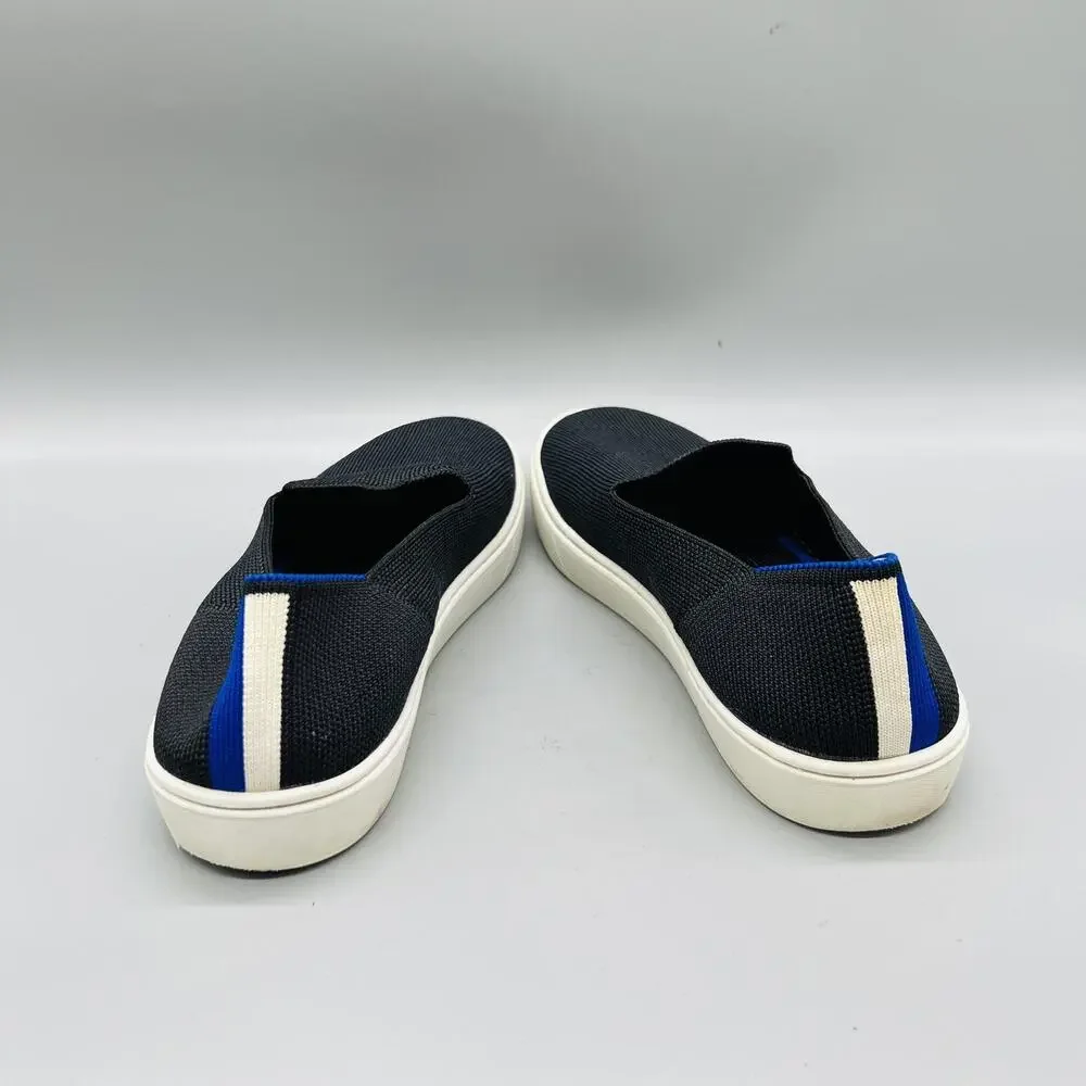 Rothy's Shoes Womens 6.5 Black Knit Slip On Low Top Sneakers Comfort Casual